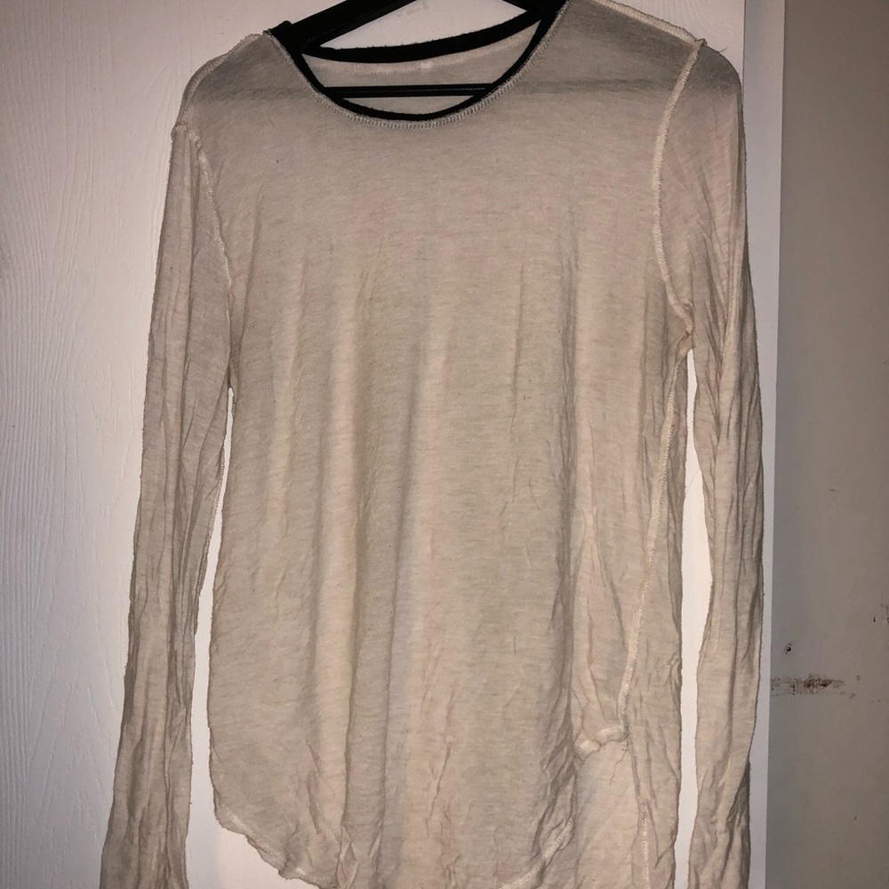 Omg sleeve see through shirt